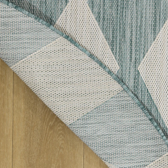 Nourison Positano Aqua POS04 4ft. Round Rug