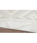 Nourison Versatile Ivory White NRV01 4 ft. Round Rug