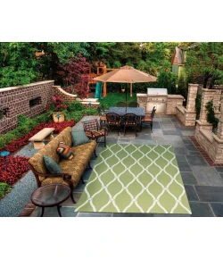 Nourison Home & Garden RS089 Green 10 ft. X 13 ft. Area Rug