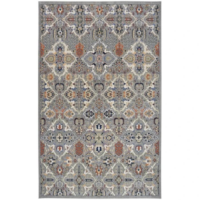 Nourison Allur Grey ALR03 7 ft. X 10 ft. Rectangle Rug