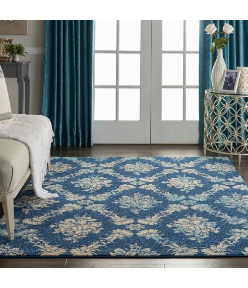 Nourison Tranquil Area Rug TRA09-Navy/Light Blue