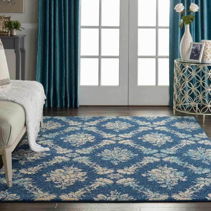 Nourison Tranquil Area Rug TRA09-Navy/Light Blue