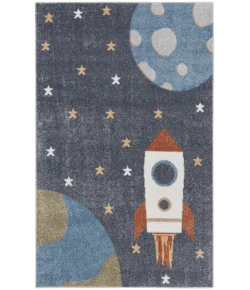 Nourison Home Astra Machine Washable ASW06 Sky Blue 2 ft. 2 in. X 4 ft. Area Rug