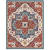 Nourison Home Parisa PSA01 Brick Ivory 7 ft. 9 in. X 9 ft. 9 in. Area Rug