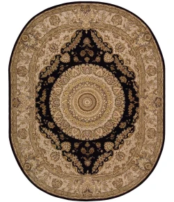 Nourison Home Nourison 2000 2233 Black 7 ft. 6 in. X 9 ft. 6 in. Oval Area Rug