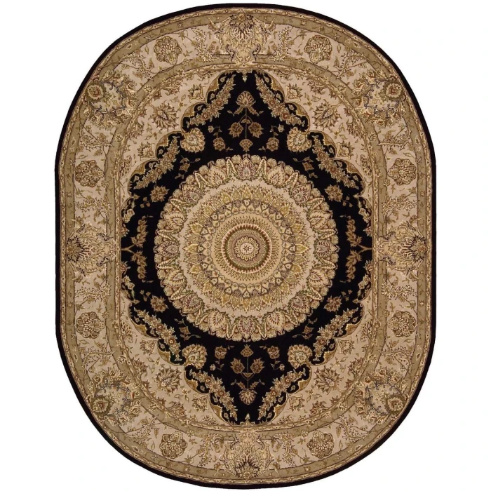 Nourison 2000 Oval Area Rug 2233-Black