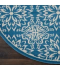 Nourison Jubilant Round Area Rug JUB06-Ivory/Blue