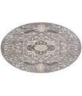 Nourison Elation Grey ETN09 5 ft. 3 in. Round Rug