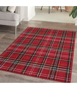 Nourison Home Grafix GRF03 Red 3 ft. 9 in. X 5 ft. 9 in. Area Rug