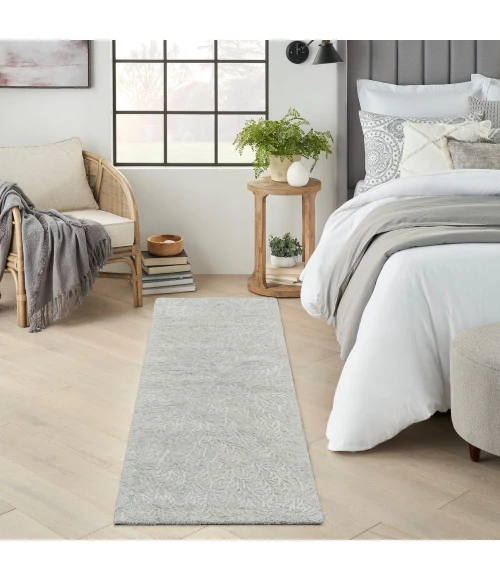 Michael Amini Ma30 Star Area Rug SMR03 Light Blue