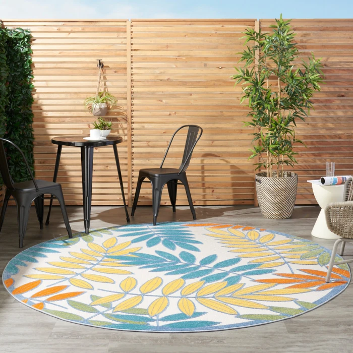 Nourison Aloha Area Rug ALH18 Ivory/Multi