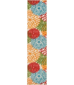 Nourison Home Aloha ALH05 Green 2 ft. 3 in. X 12 ft. Area Rug