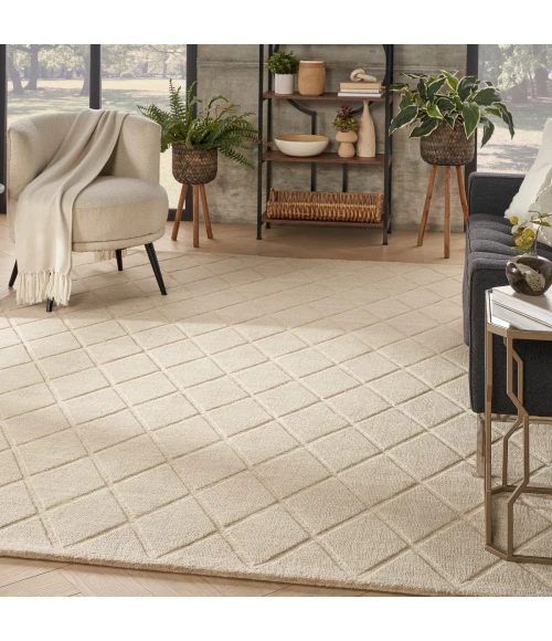 Nourison Wool Haven Beige WOH01 7 ft. 9 in. X 9 ft. 9 in. Rect. Rug