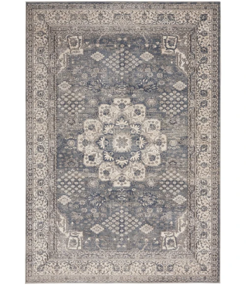 Nourison Quarry Grey/Ivory QUA07 5 ft. X 7 ft. Rect. Rug