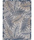 Nourison Aloha Area Rug ALH18 Ivory/Navy 12' x 15'