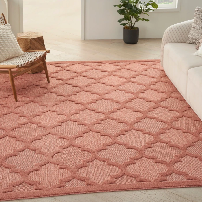Nourison Easy Care Area Rug NES01 Coral/Orange
