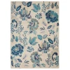 Nourison Home Tranquil TRA02 Ivory/Light Blue 6 ft. X 9 ft. Area Rug