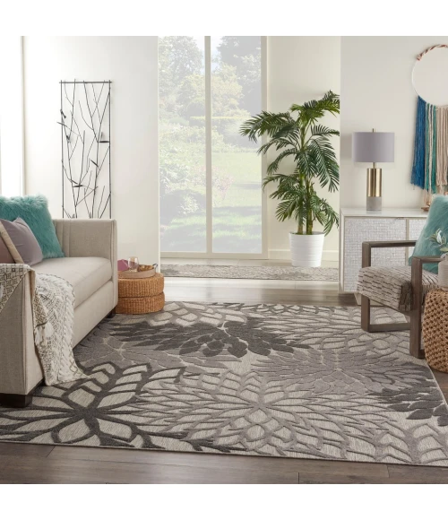 Nourison Aloha Area Rug ALH05-Silver Grey