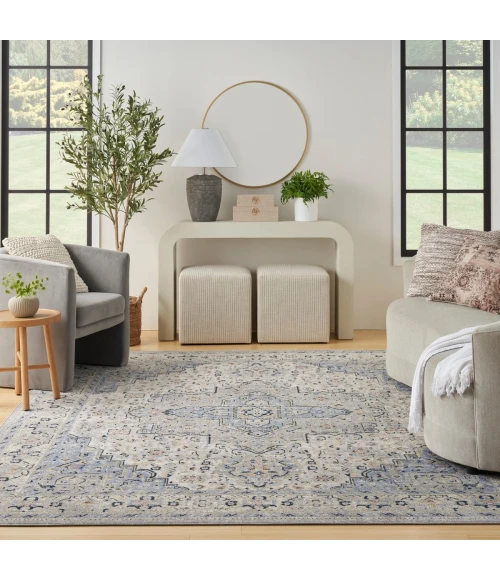 Nourison Nourison Essentials Persian Blue NRE07 8 ft. X 10 ft. Rect. Rug