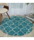 Nourison Home Amore Blue AMOR2 3ft.11in. x Round Round Rug