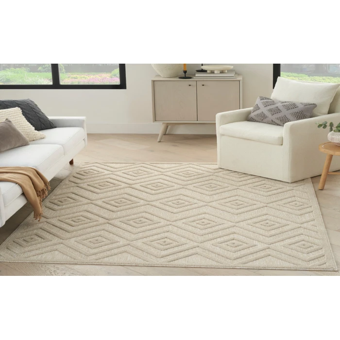 Nourison Versatile Cream NRV01 5 ft. X 7 ft. Rectangle Rug