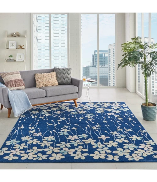 Nourison Tranquil Area Rug TRA04-Navy