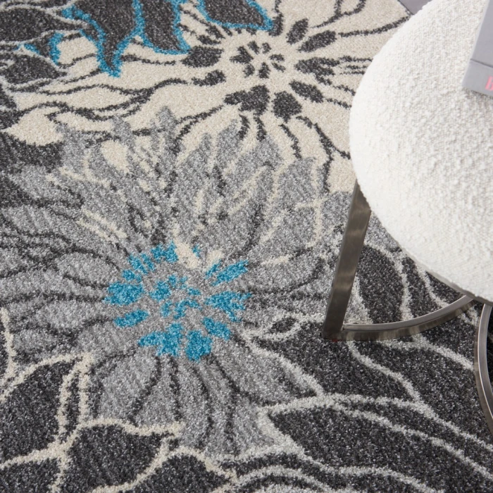 Nourison Passion Area Rug PSN17-Charcoal/Blue
