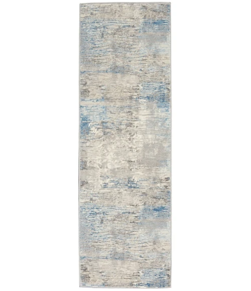 Nourison Solace Runner Area Rug SLA01-Ivory/Grey/Blue