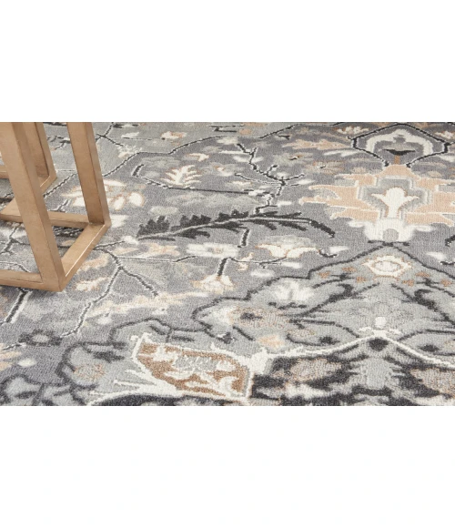 Nourison Elation Grey ETN09 6 ft. X 9 ft. Rectangle Rug