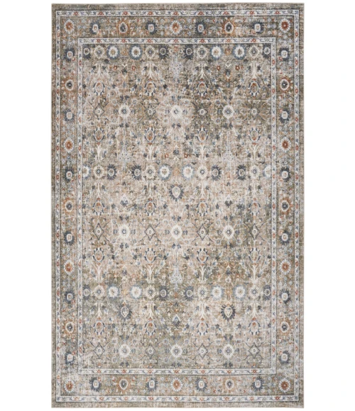 Nourison Astra Machine Washable Gold Grey ASW16 7 ft. 10 in. X 10 ft. Rectangle Rug