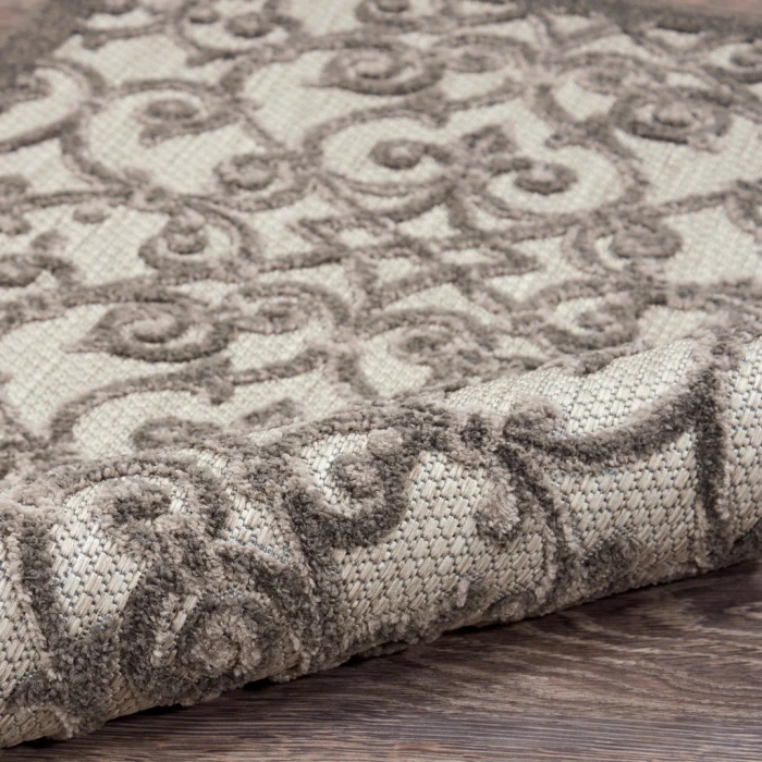 Nourison Aloha Area Rug ALH21-Grey/Charcoal