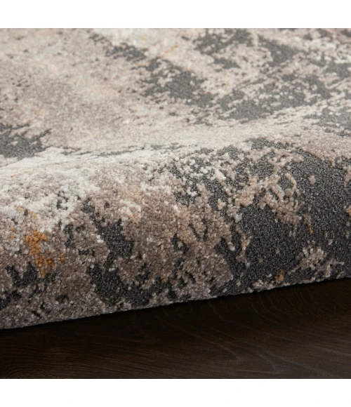 Nourison Tangra Cream Grey TNR05 8 ft. X 10 ft. Rect. Rug