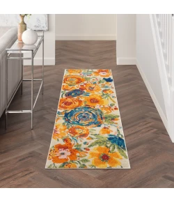 Nourison Home Allur ALR07 Ivory Multicolor 2 ft. 3 in. X 7 ft. 6 in. Area Rug