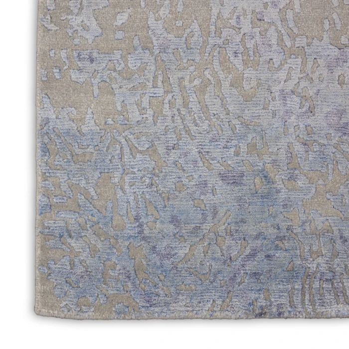 Nourison Silk Shadows Grey Blue SHA18 2 ft. X 3 ft. Rect. Rug