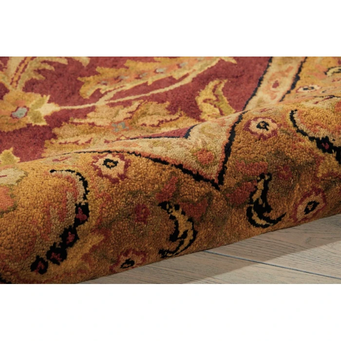 Nourison Jaipur Round Area Rug JA17-Burgundy