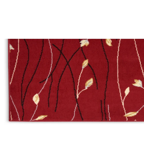 Nourison Grafix Red GRF15 2 ft. X 6 ft. Rectangle Rug