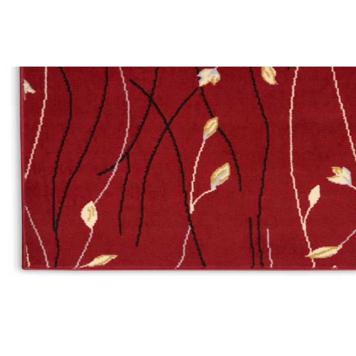 Nourison Grafix Red GRF15 2 ft. X 6 ft. Rectangle Rug