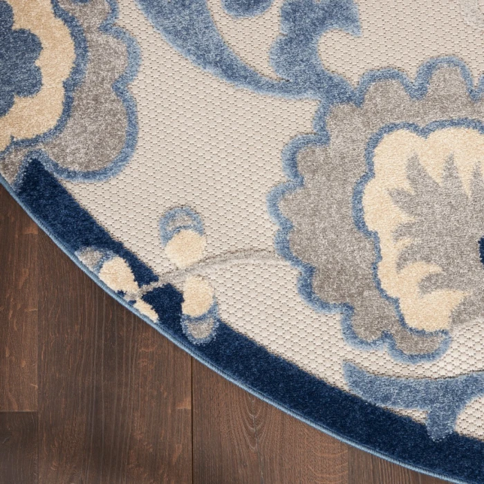 Nourison Aloha Area Rug ALH17-Blue/Grey