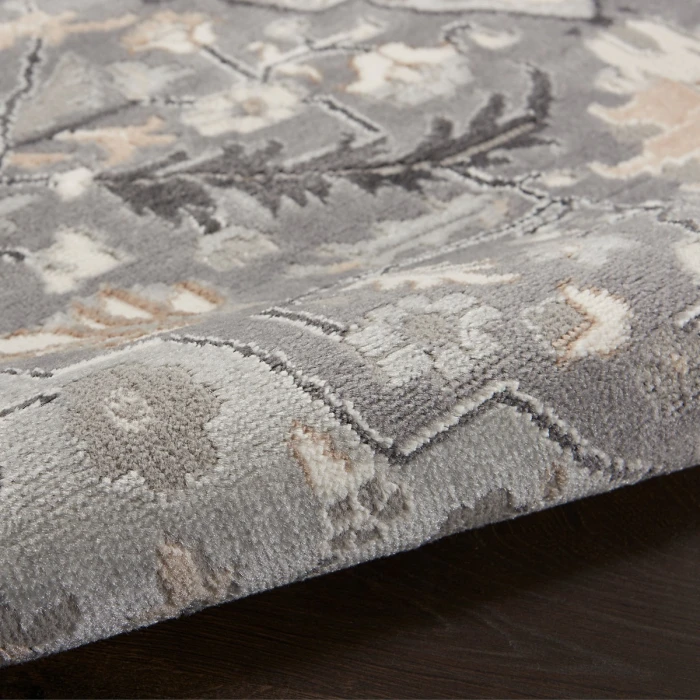 Nourison Elation Area Rug ETN09 Grey 7'10" x 9'10"
