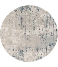 Nourison Quarry Ivory Grey Blue QUA01 10 ft. X Round Rug