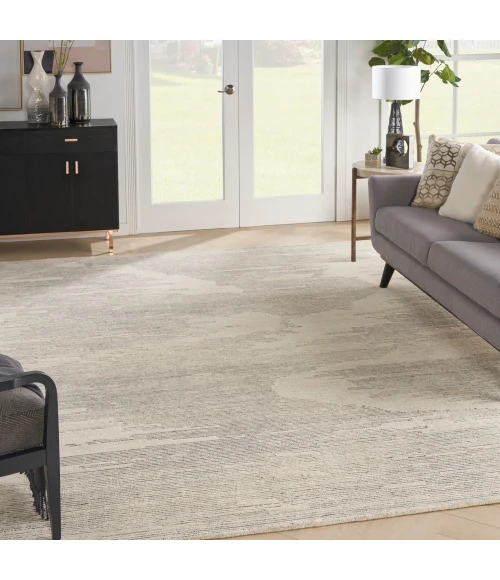 Michael Amini Ma30 Star Area Rug SMR02 Ivory/Grey