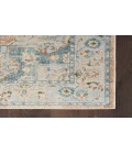 Nourison Astra Machine Washable Beige Blue ASW12 6 ft. 7 in. X 9 ft. Rectangle Rug