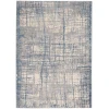 Calvin Klein CK950 Rush CK950 Ivory Blue 5 ft. 3 in. X 7 ft. 3 in. Area Rug