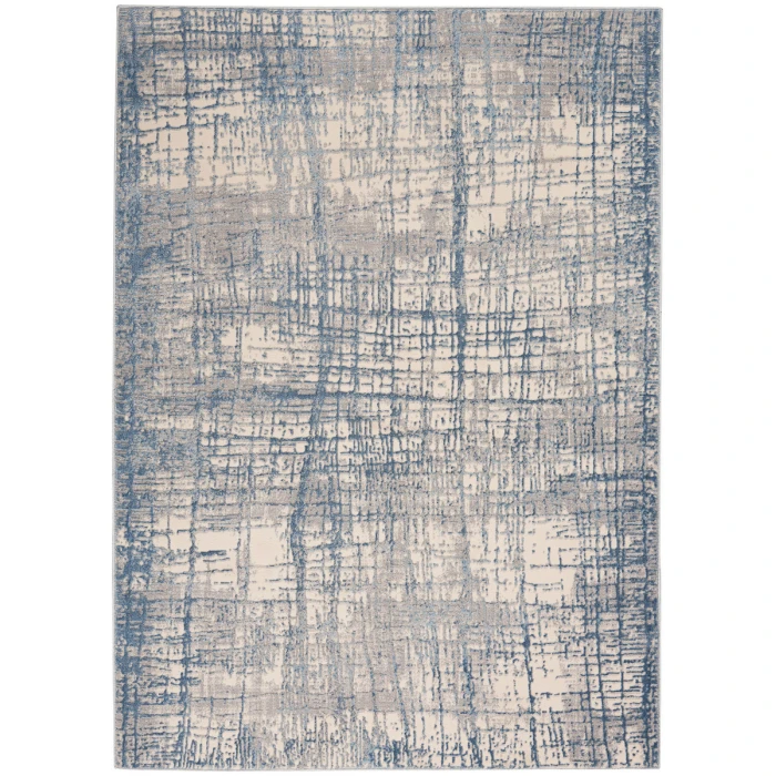 Calvin Klein Rush Area Rug CK950 Ivory Blue