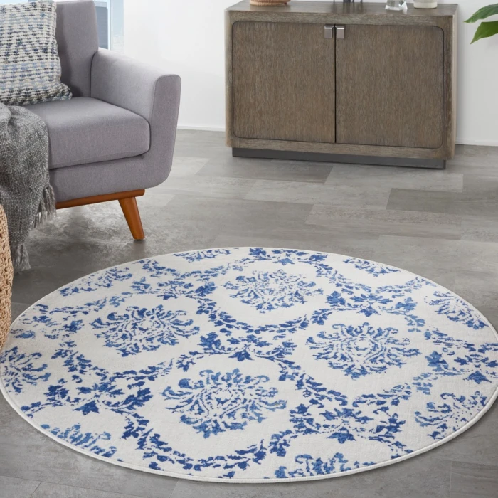 Nourison Whimsicle Area Rug WHS01-Ivory Navy