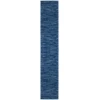 Nourison Home Nourison Essentials NRE01 Navy Blue 2 ft. 2 in. X 12 ft. Area Rug