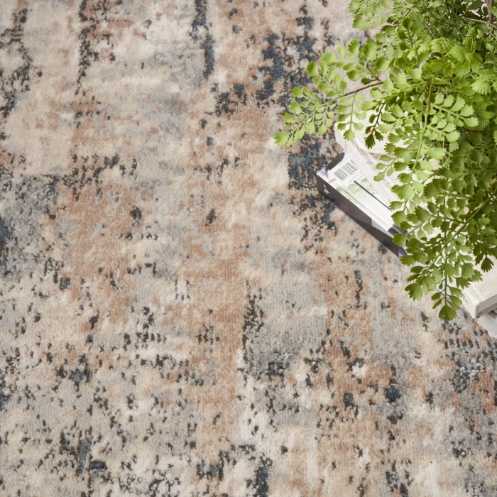 Nourison Quarry Beige Grey QUA01 5 ft. X 7 ft. Rect. Rug