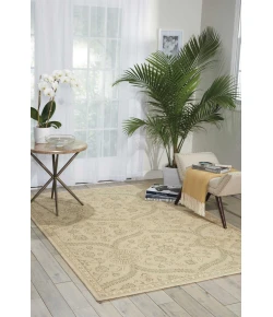 Nourison Home Luminance LUM04 Cream Mint 5 ft. 3 in. X 7 ft. 5 in. Area Rug