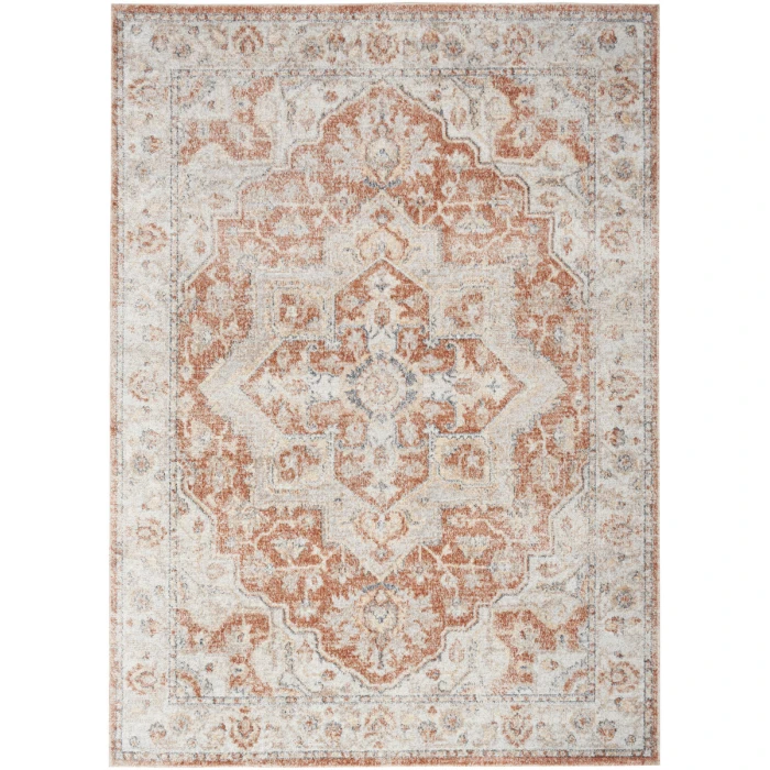 Nourison Astra Machine Washable Area Rug ASW12 Gold/Multicolor