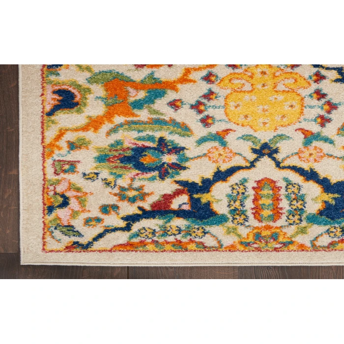 Nourison Allur Ivory Multicolor ALR03 2 ft. X 6 ft. Rectangle Rug